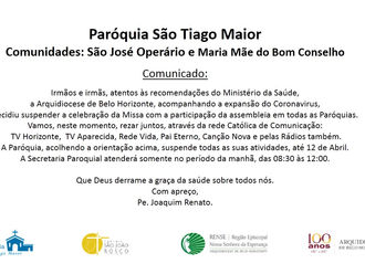 Padre Joaquim Renato faz comunicado