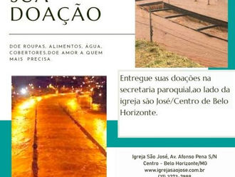 Ação solidária da Arquidiocese de Belo Horizonte: vamos nos unir para ajudar os que sofrem