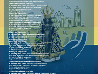 Veja a programação para a Novena e Festa de Nossa Senhora Aparecida em nossa Paróquia.