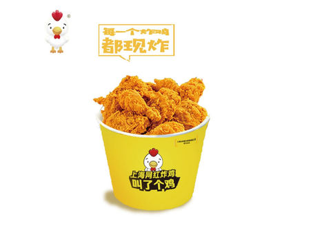 Crispy fried chicken bucket