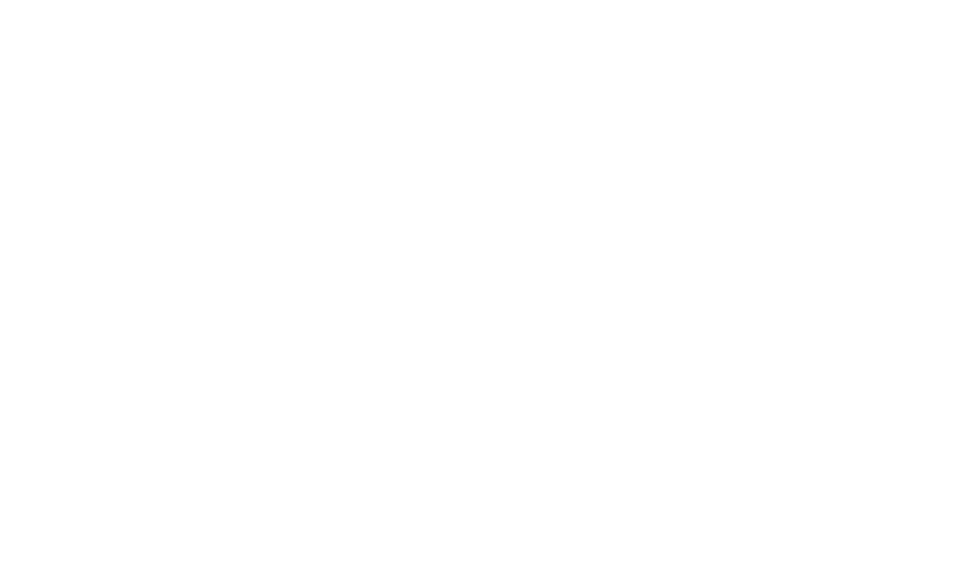 Abstract white shapes on black background