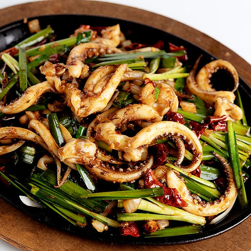 teppanyaki of squid
