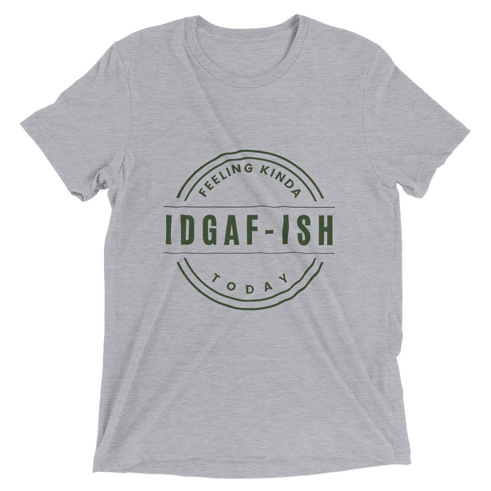 Thumbnail: IDGAF-ish Triblend Unisex Crewneck T-shirt