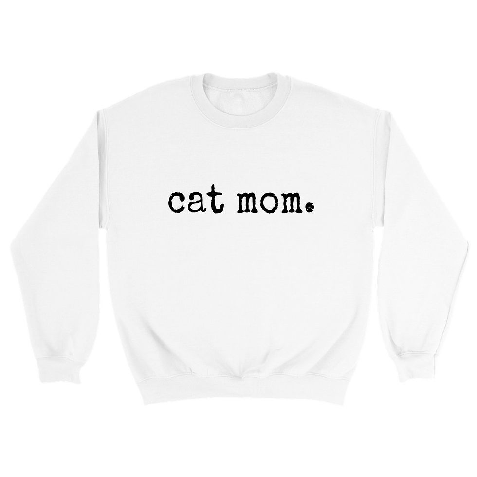 cat mom Classic Unisex Crewneck Sweatshirt
