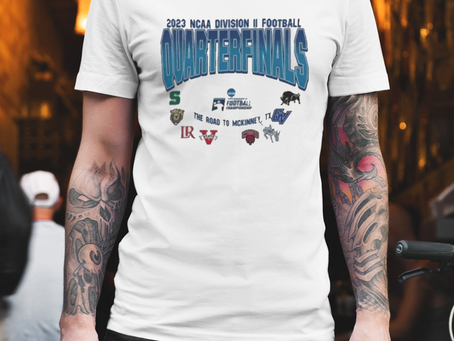 The Road To McKinney TX 2023 NCAA Division II Football Quaterfinals 8 Teams T-Shirt