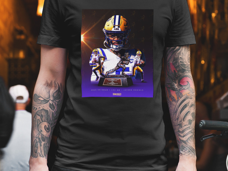 Jayden Daniels LSU QB 2023 Heisman Trophy Winners Shirt