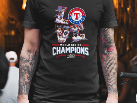 Awesome Love Texas Rangers 2023 World Series Champions Signatures t-shirt