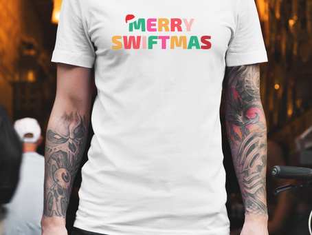 Merry Swiftmas Taylor Swift Text Art shirt
