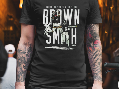 DeVonta Smith & A.J. Brown brotherly love alley-oop shirt