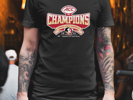 Florida State Seminoles Blue 84 2023 ACC Football Conference Champions Locker Room T-Shirt