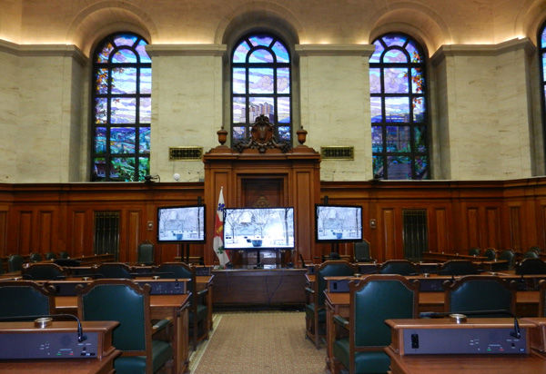 Salle du conseil, hôtel de ville de Montréal