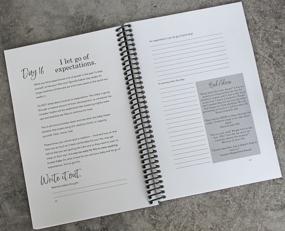 Thumbnail: Postpartum Grace Guide: Spiral-bound Journal