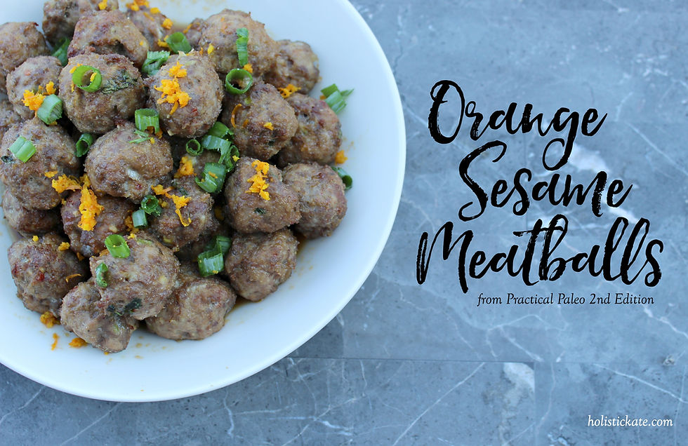 Orange Sesame Meatballs | Practical Paleo