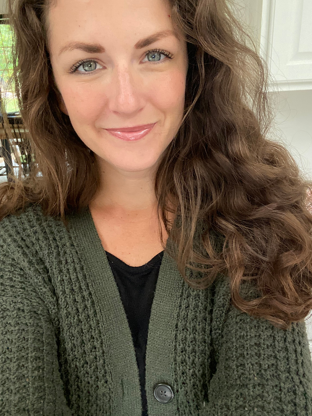 Wearing Beautycounter's Chai Cheeky Clean Cream Blush