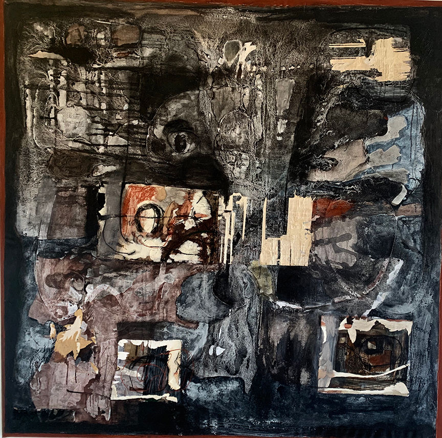 Rigoberto Mena 120x120 cm, mixta sobre t