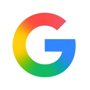Colorful Google “G” logo on a white background, with red, yellow, green, and blue segments.