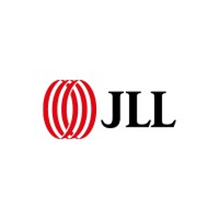 JLL logo with red oval stripe mark and black JLL text on a white background