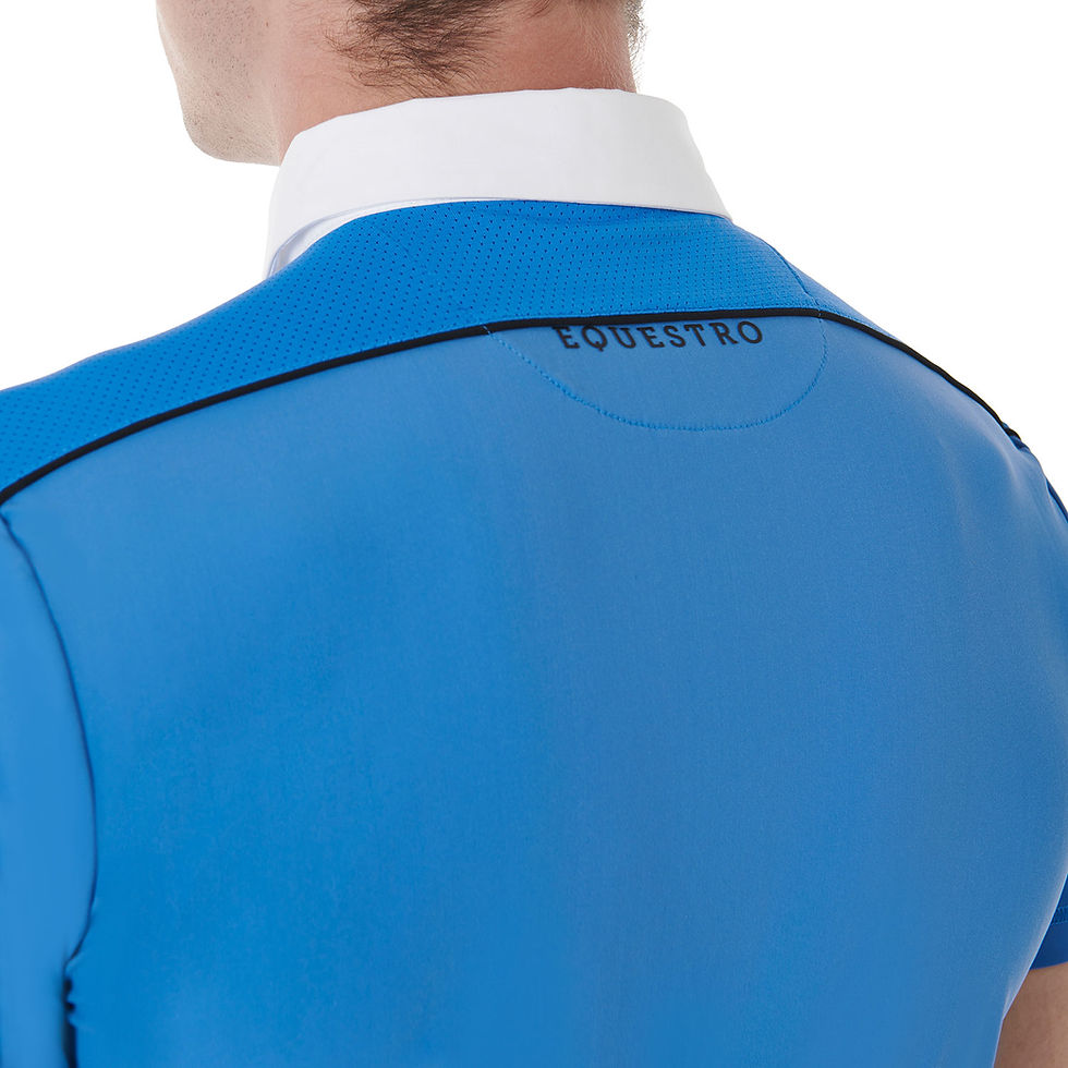 Miniaturbild: Equestro Herren Shirt blau