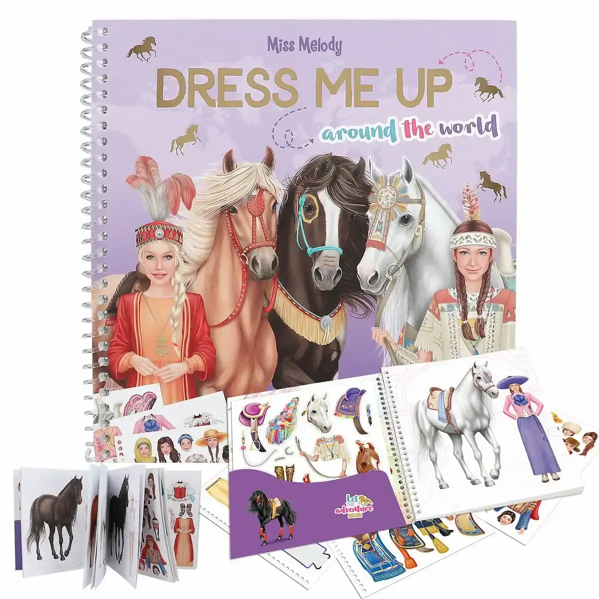 DEPESCHE Miss Melody Stickerbuch Dress Me Up Around The World