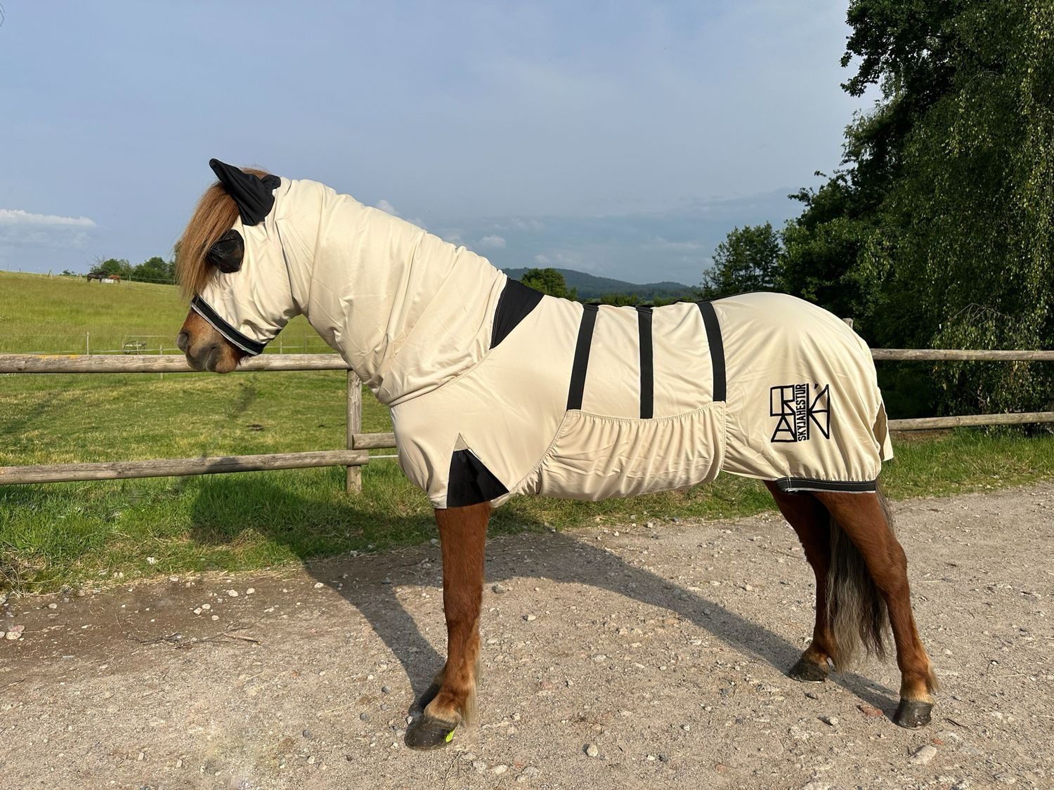 Ekzemdecke „comfort 2.0“ mit Fliegenmaske von Skýjahestur