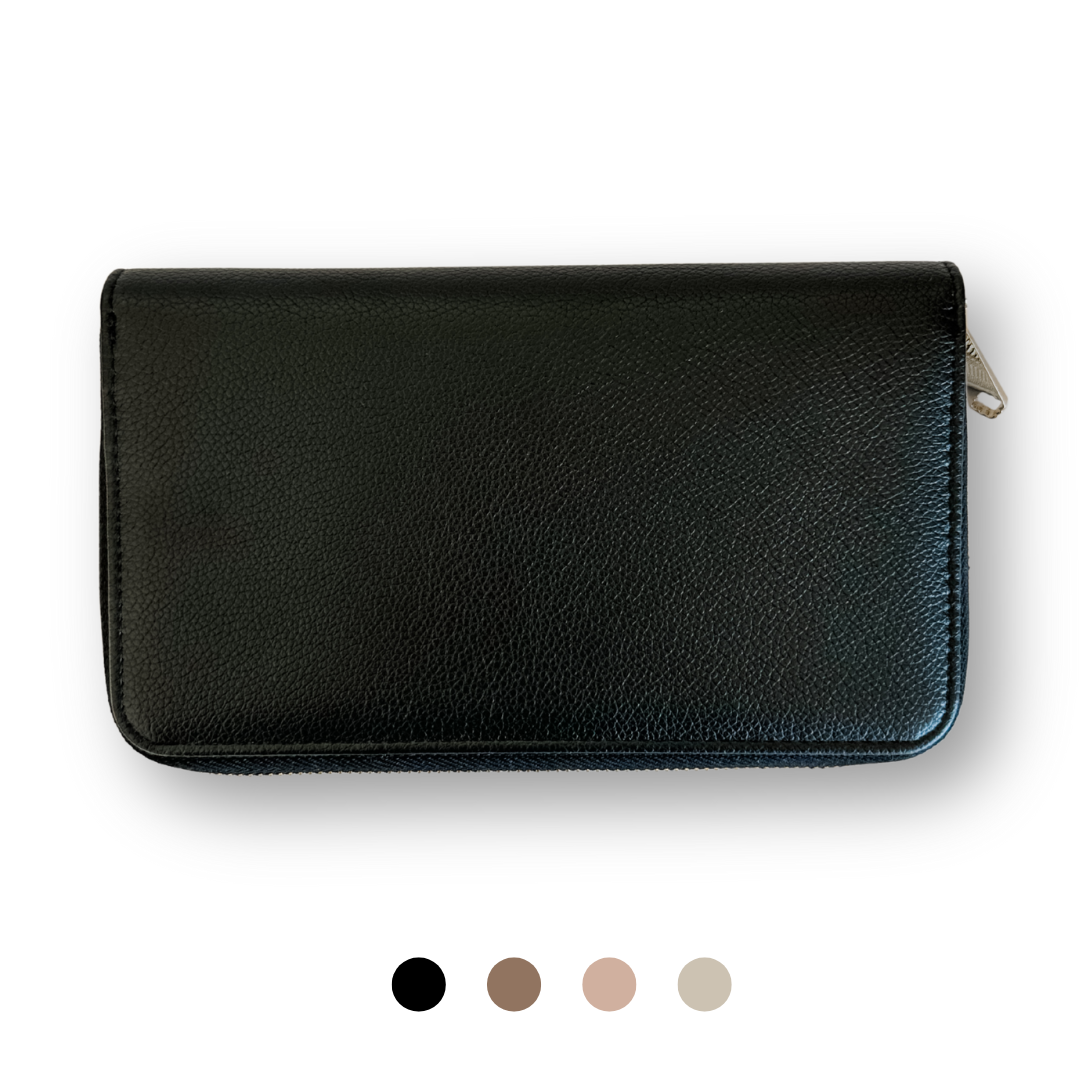 A6 Pebble Zipper Wallet - Poppy Collection