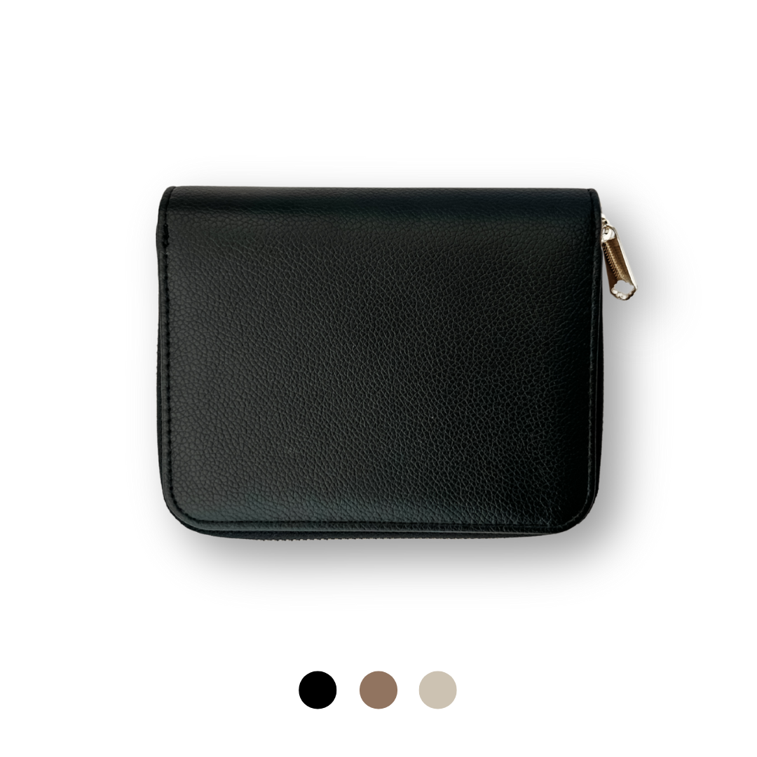 A7 Pebble Zipper Wallet - Poppy Collection