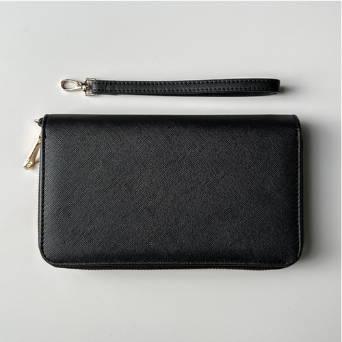 A6 Saffiano Zipper Wallet - Sophie Collection | The Aesthetic Dollar