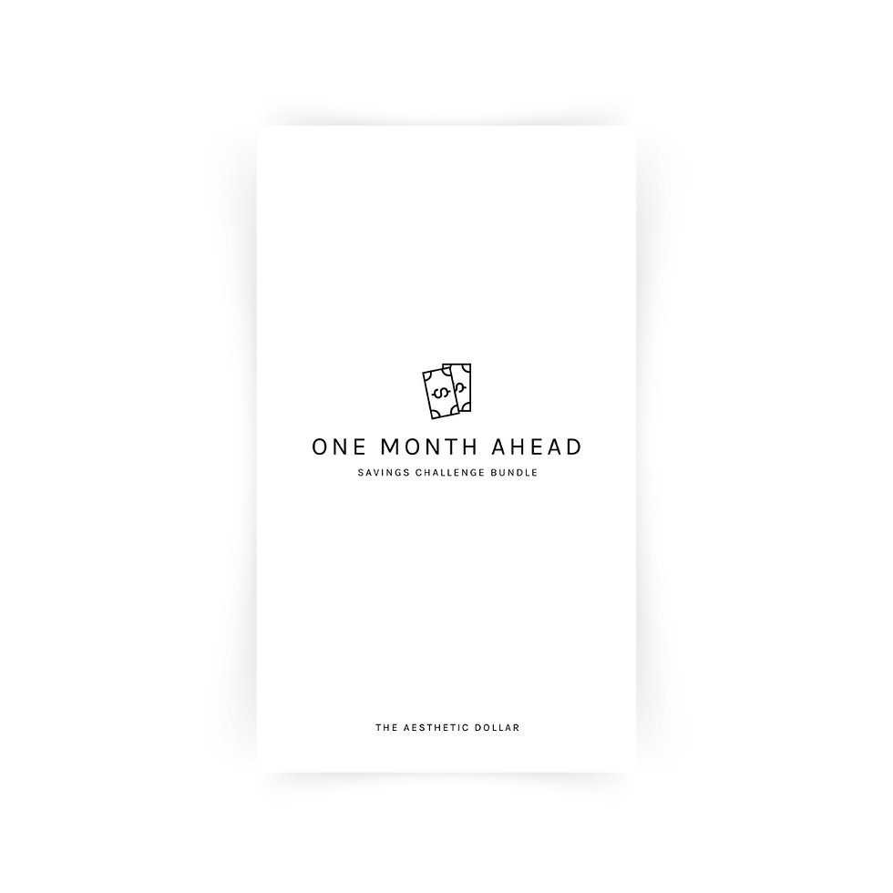 One Month Ahead Savings Challenge Bundle The Aesthetic Dollar one-month-ahead-savings-challenge-bundle-the-aesthetic-dollar