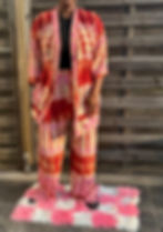  Ensemble Lounge Crinkle - Éclat Rose Framboise