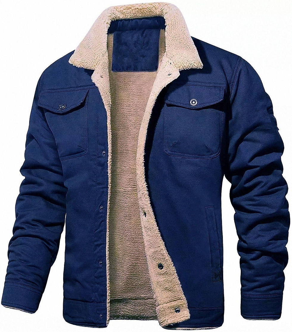 Miniatura: 2026 Men's Thick Warm Plush Fleece Jacket Coats Autumn Winter Casual Thicker Jac