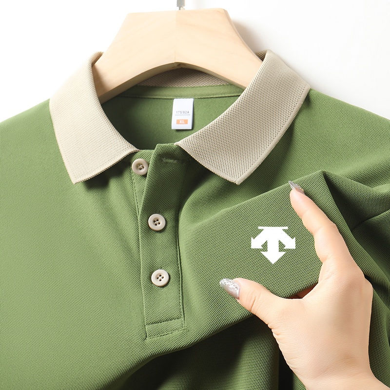 Miniatura: New Designer Original Men's Polo Shirt New Collar Luxury Printed Short Sleeved C