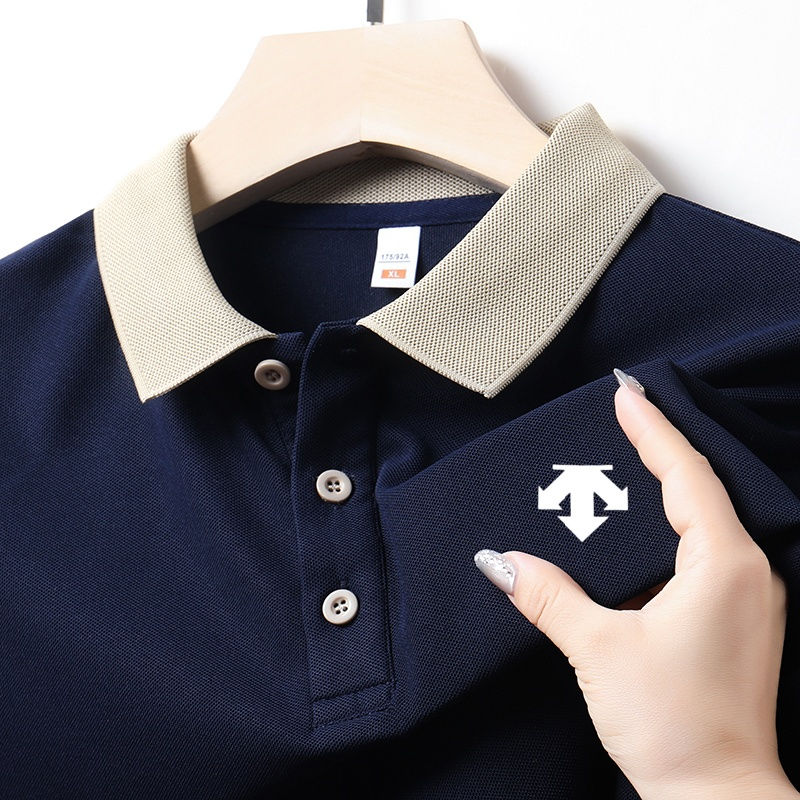 Miniatura: New Designer Original Men's Polo Shirt New Collar Luxury Printed Short Sleeved C