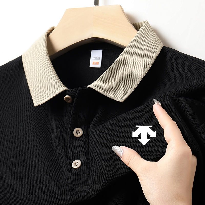 Miniatura: New Designer Original Men's Polo Shirt New Collar Luxury Printed Short Sleeved C