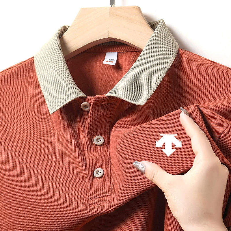 Miniatura: New Designer Original Men's Polo Shirt New Collar Luxury Printed Short Sleeved C