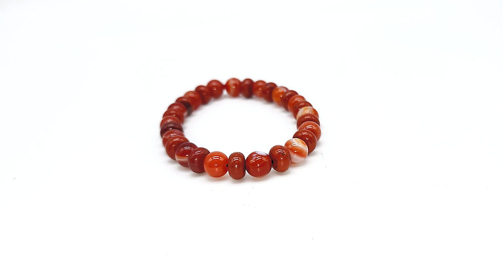 Sardonyx and Red Jasper Bracelet