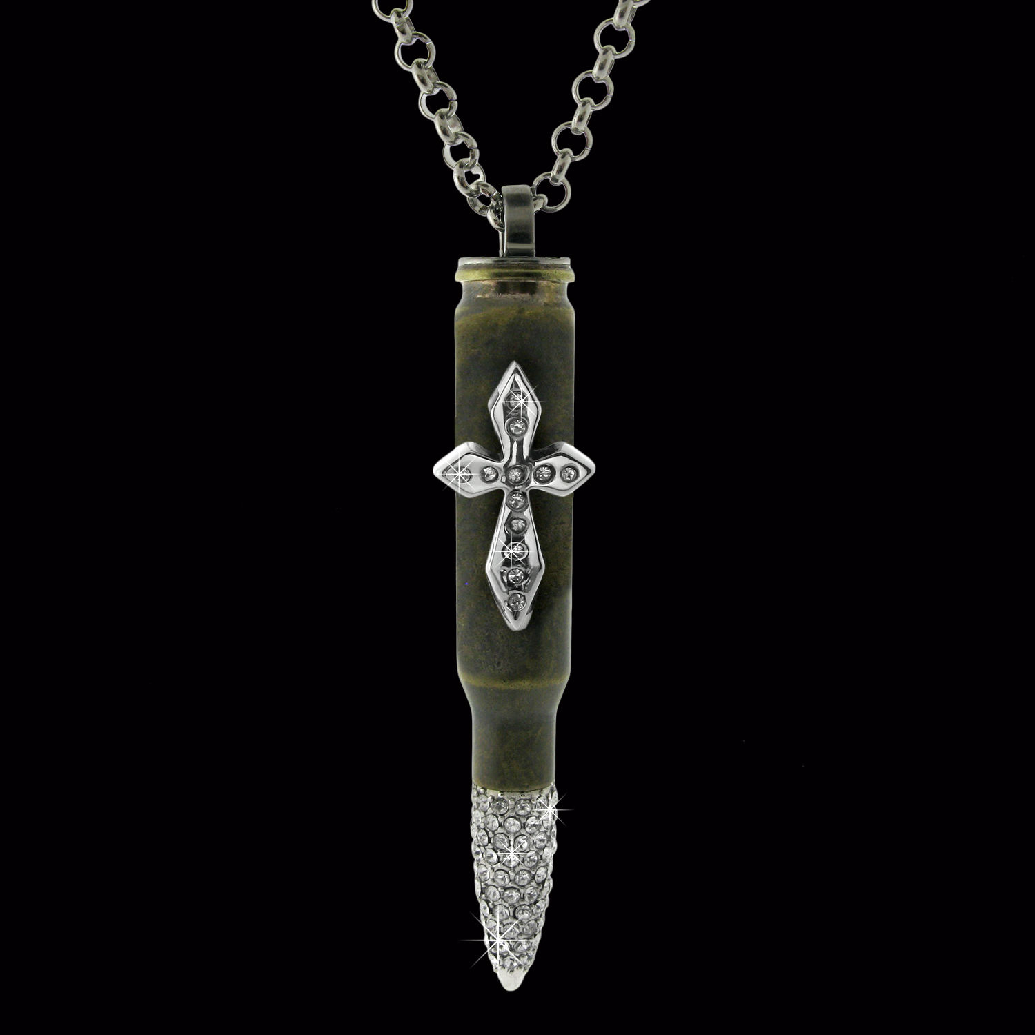 CROSS ON ANTIQUE BULLET