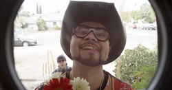 Chingo cleaning  teeth, Maria Juana