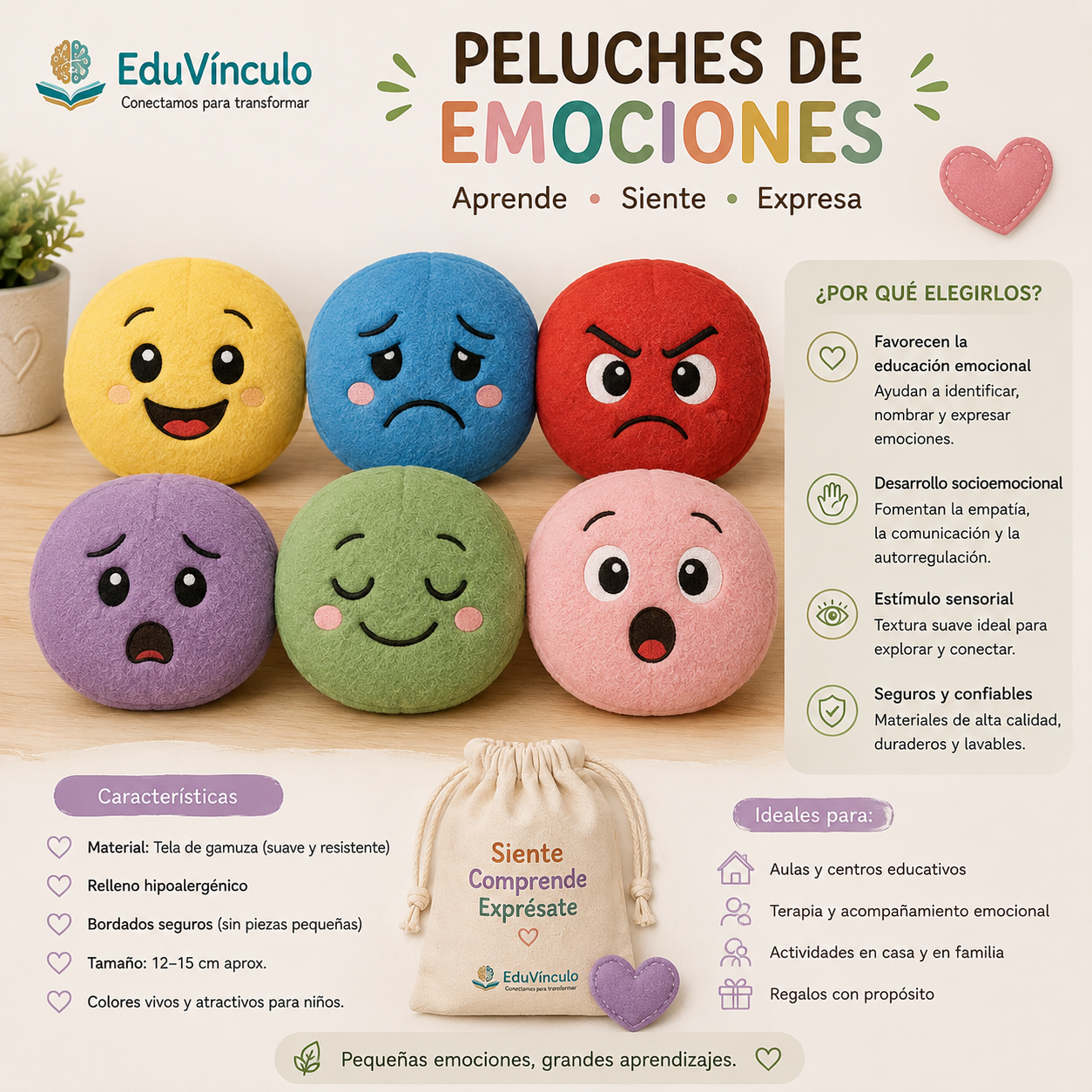 Peluche Emociones Suaves