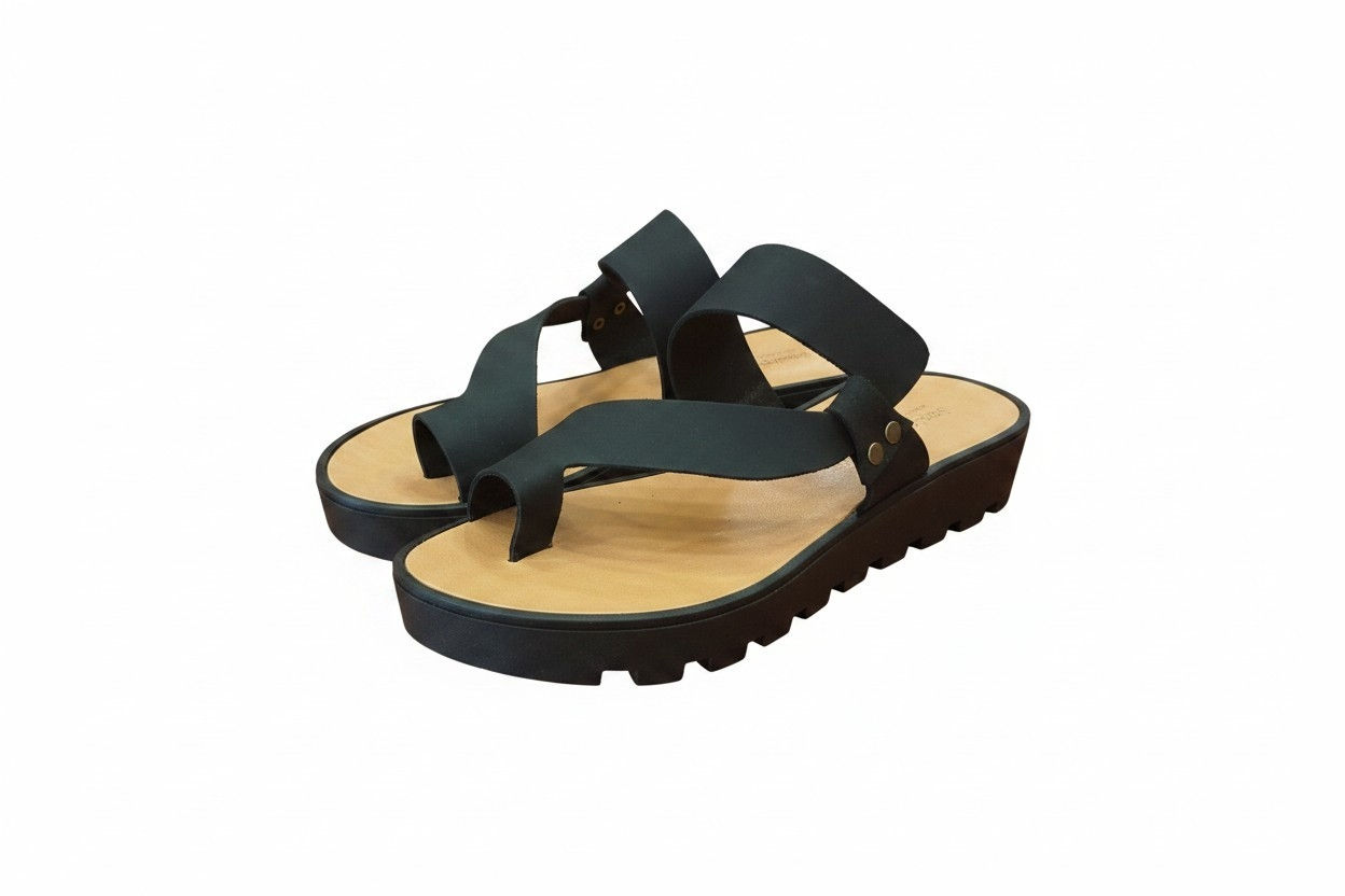 155 PLATFORM LEATHER SANDALS