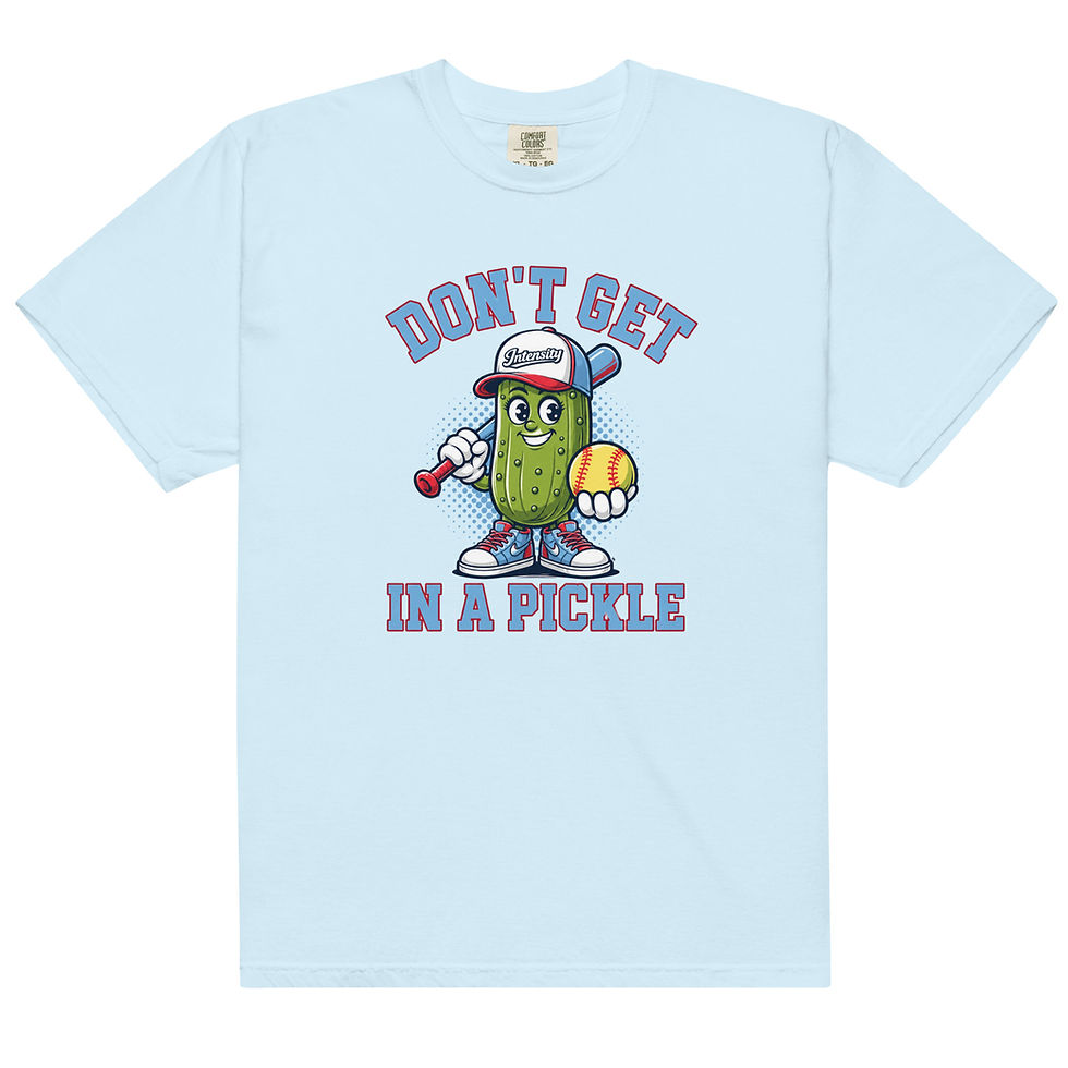 Thumbnail: Unisex garment-dyed heavyweight t-shirt - Pickle