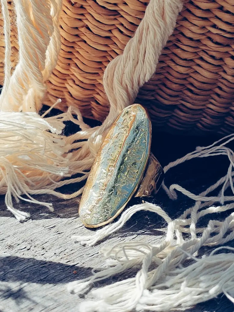Shield Cameo Ring