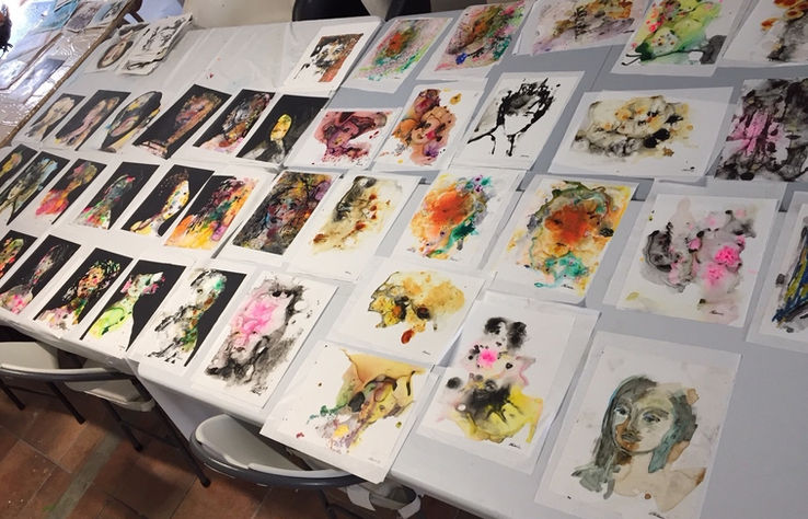 dessins sur papier Yupo.jpg