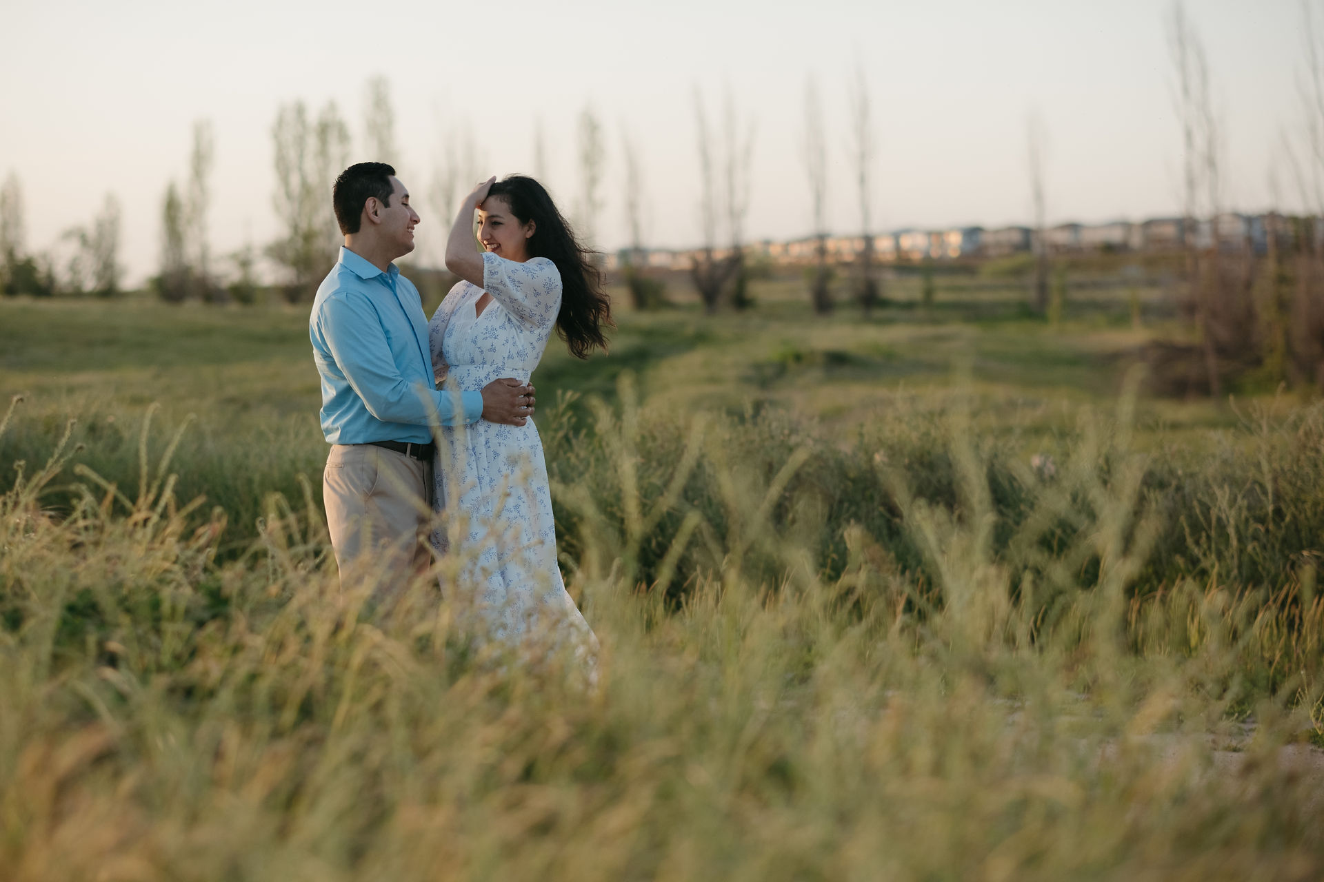 golden hour couple