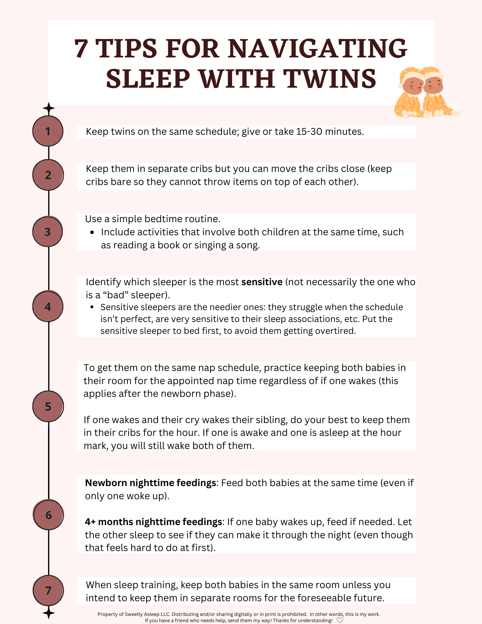 7 Sleep Tips for Twins