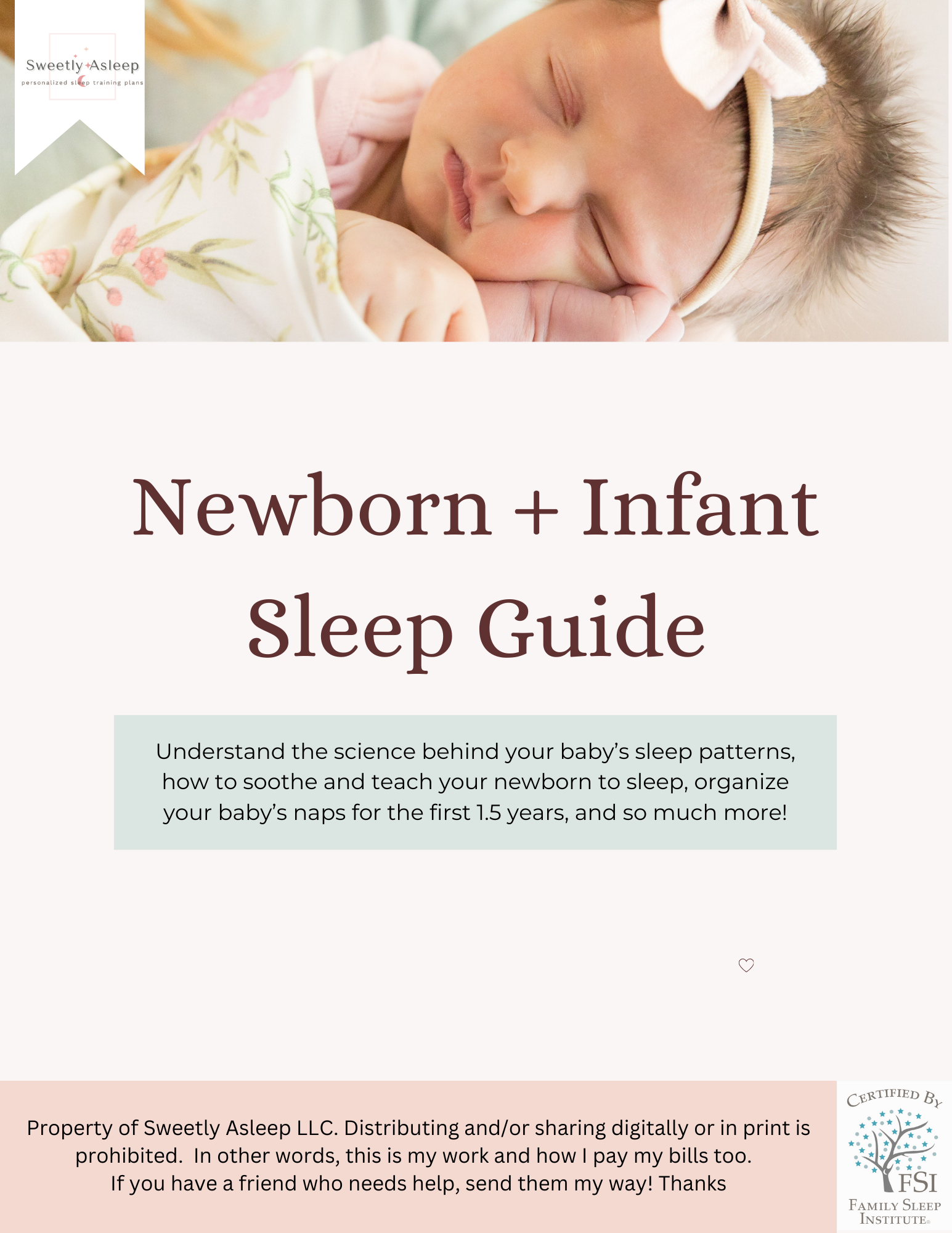 Newborn + Infant Sleep Guide