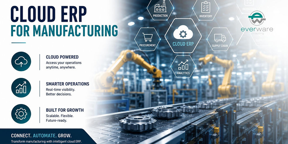 Cloud-ERP für die Fertigungsindustrie: Worauf moderne Hersteller wirklich achten sollten