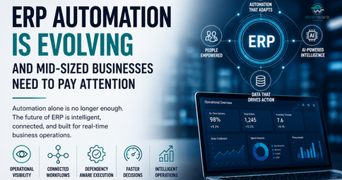 ERP Automation Is Evolving: Why Mid-Sized Businesses Need Intelligent ERP Operations