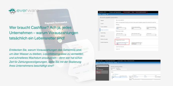 Bezahlen Sie im Voraus mit Prepayment Management: Profitieren Sie von den Vorteilen des neuesten Updates von Dynamics 365 Finance & Operations 