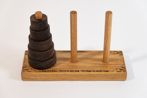 5 Ring Tower of Hanoi Puzzle | The Happy Quacker