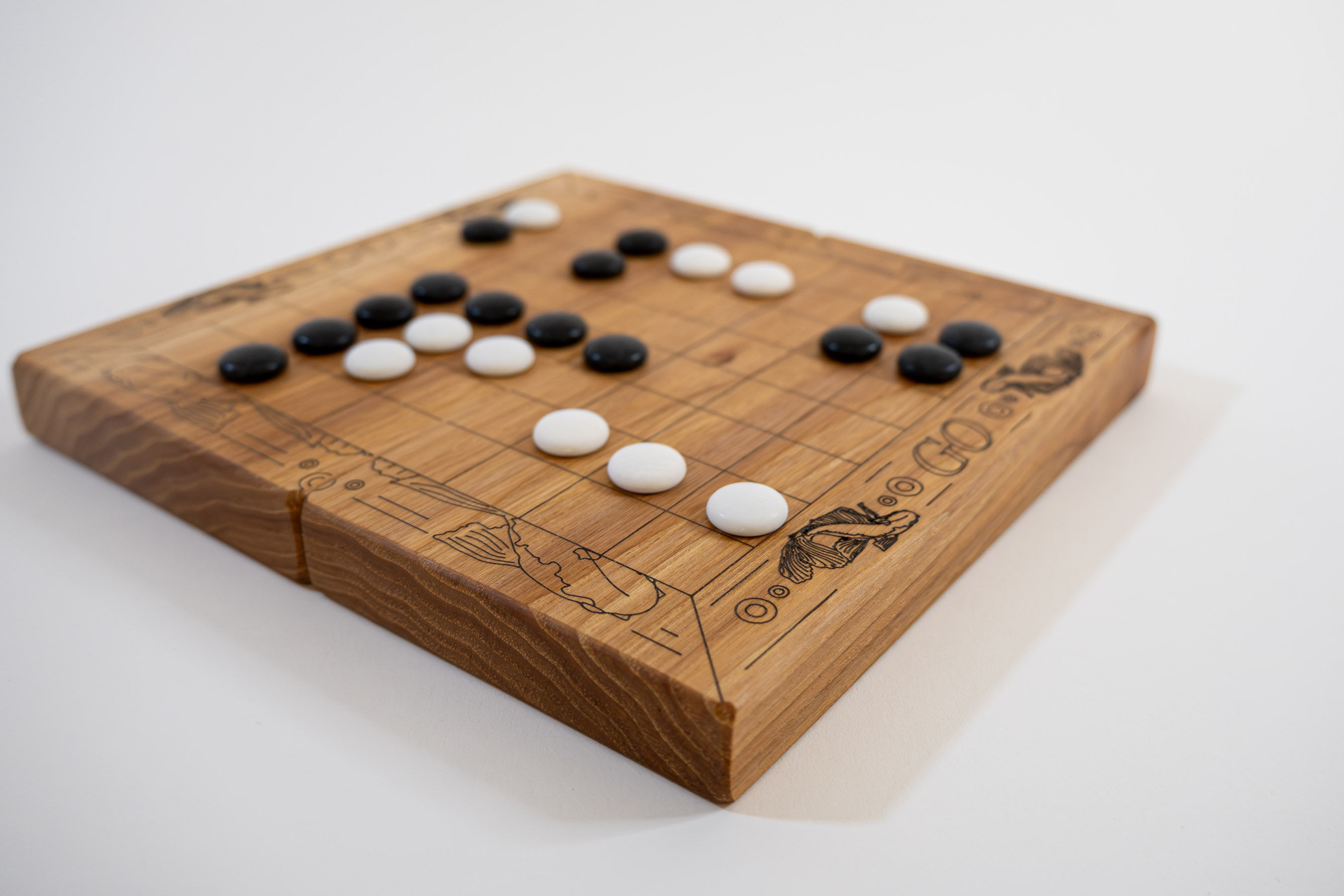 Deluxe 9x9 Go, Pente, and Othello Koi Board